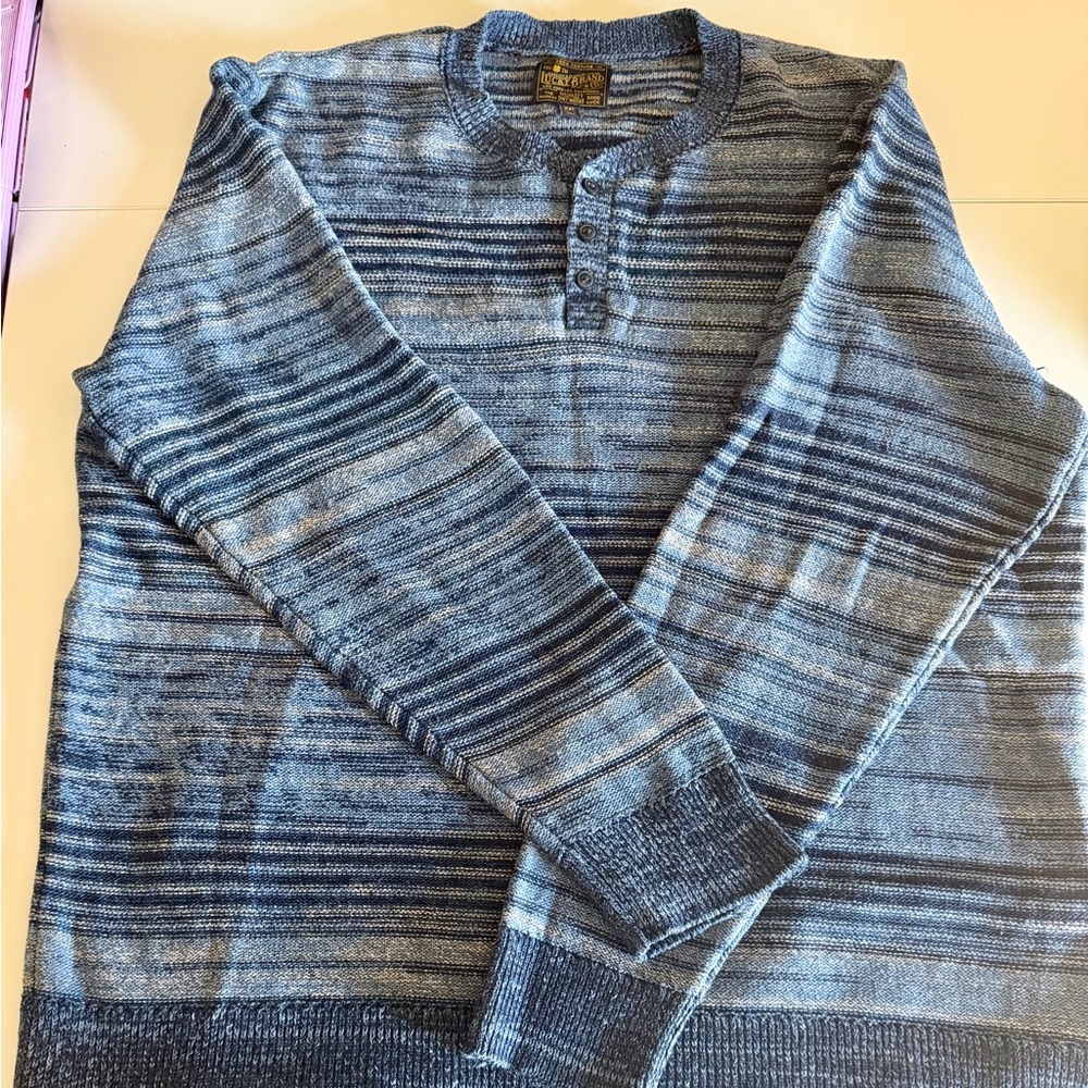 Blue Striped Sweater